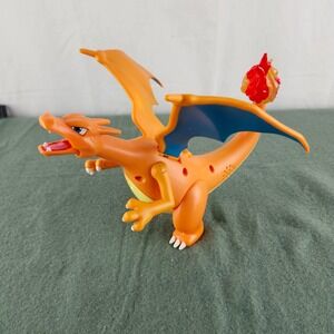 2022 Pokemon Flame & Flight Charizard Deluxe 8" Figure Lights Motion Sound Works